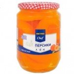 Персики METRO Chef половинками в сиропі 720мл - image-0